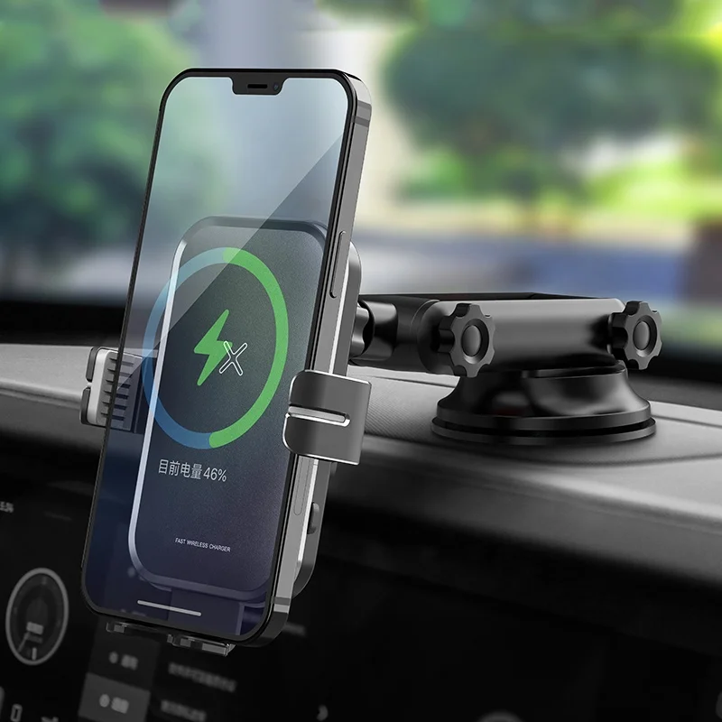15 Вт Быстрая Зарядка Qi автомобильное зарядное устройство для мобильного телефона Беспроводное зарядное устройство