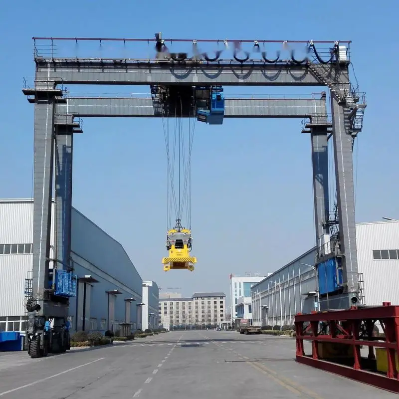 China manufacturer rubber tyred gantry crane Double Girder RTG Rubber Tyre Container Gantry Crane