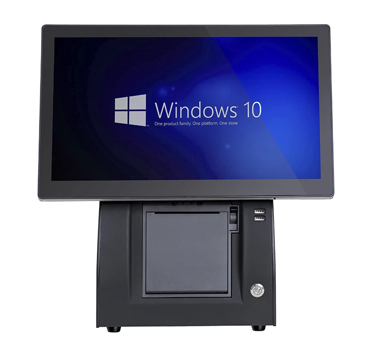 Windows Restaurant All in One POS 12/15 Inch i3m/4gb/64gb 80mm Printer Retail Touch Screen POS PC