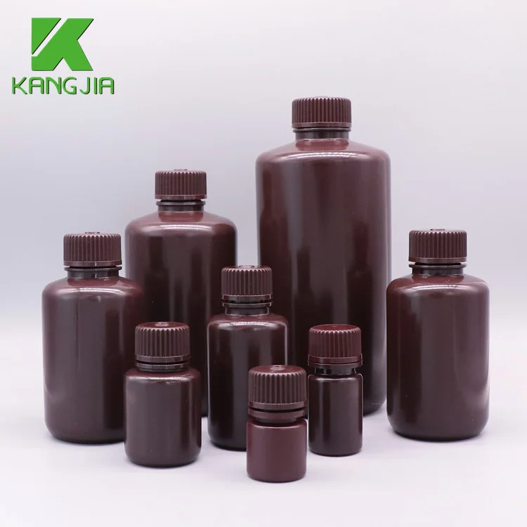Лабораторная бутылка с коричневыми реагентами, 8 мл, 15 мл, 30 мл, 60 мл, 125 мл, 250 мл, 500 мл, фабричная бутылка с реагентом