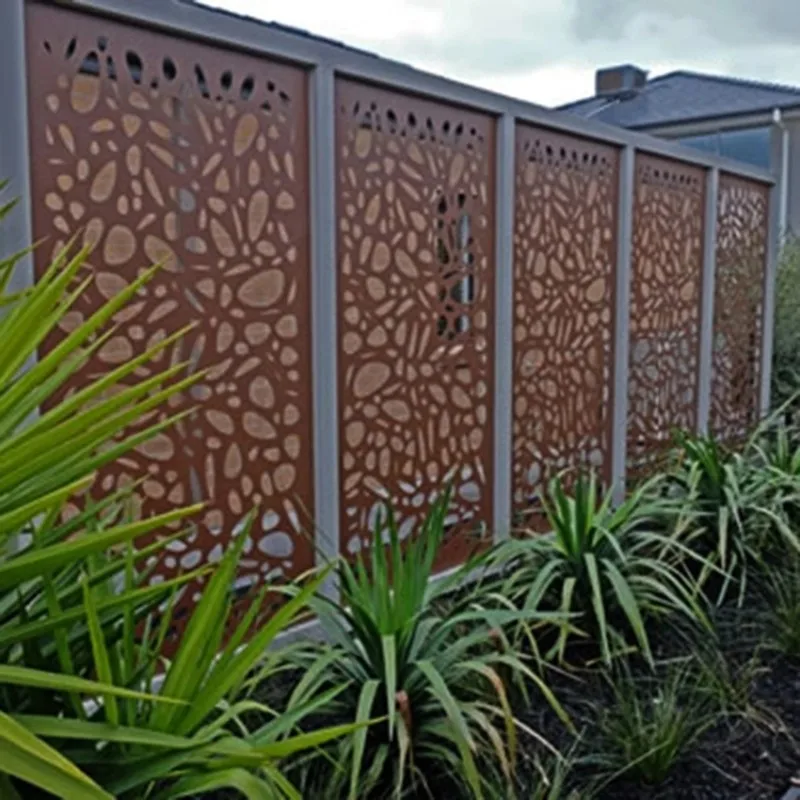 China factory Interior partition wall living room divider corten steel screens