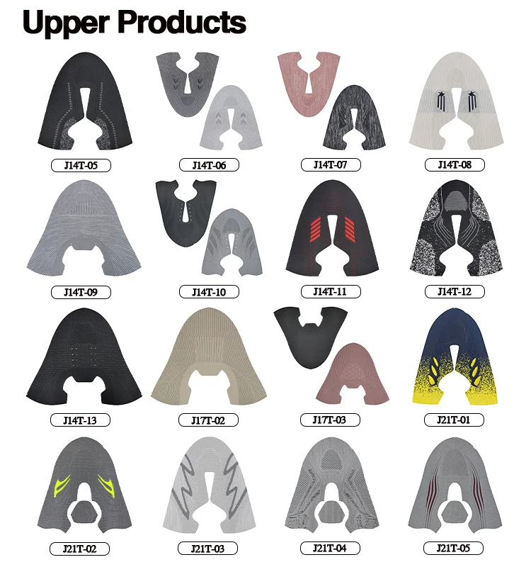 New Style Women casual walking Fly Knit Shoe Upper Vamp Breathable Woman Knit Sneaker Upper Shoe Top