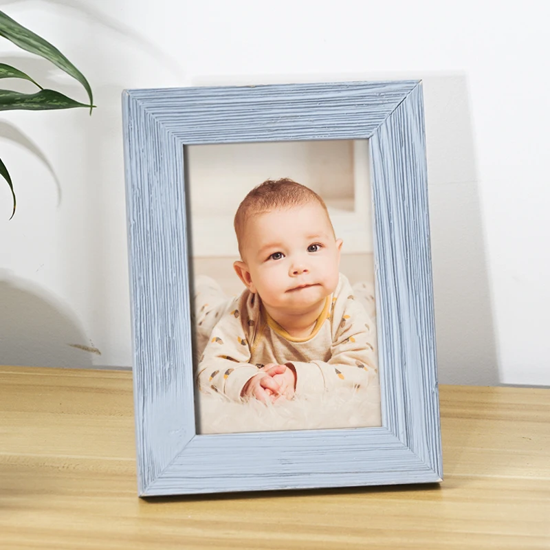 personal Display Pictures Wood Photo Frame Wall Hanging Display photo frame desktop decoration wood picture frame