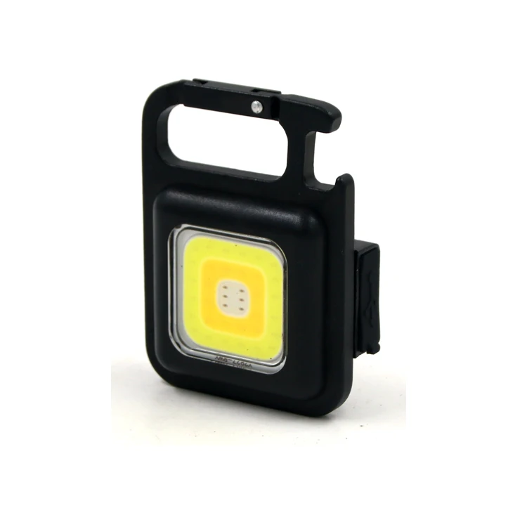 Hot Sale Multi-functional Type-C Charging Mini Pocket LED COB Keychain Flashlight for Hiking Camping Working