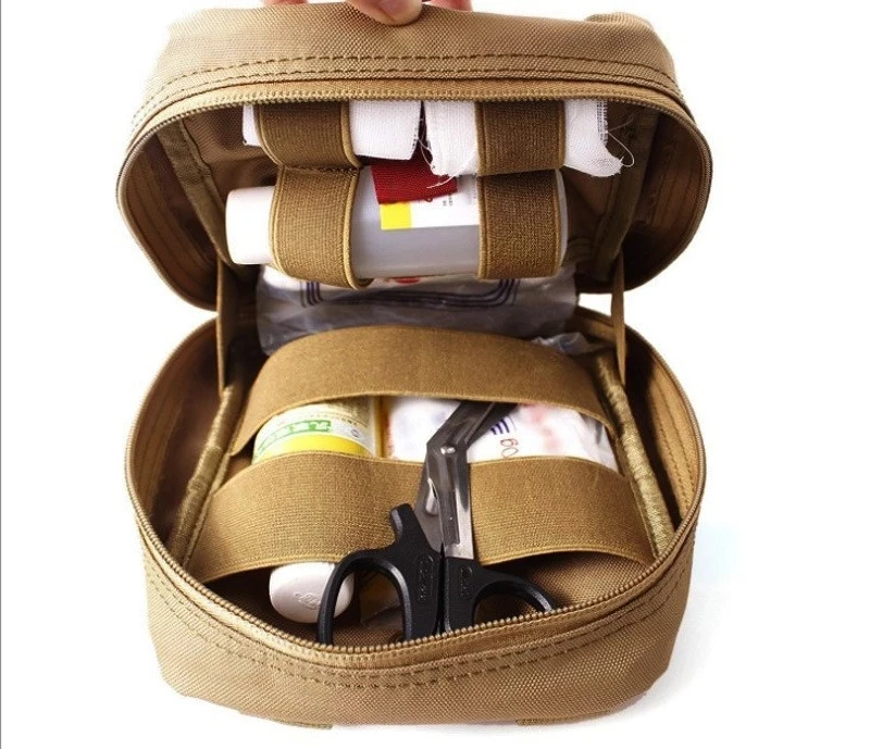 Tactical Molle Emergency Tools Pouch EDC Waist Bag Hanging Bag Outdoor Sports Medical First Aid Kit Bags and Pouches