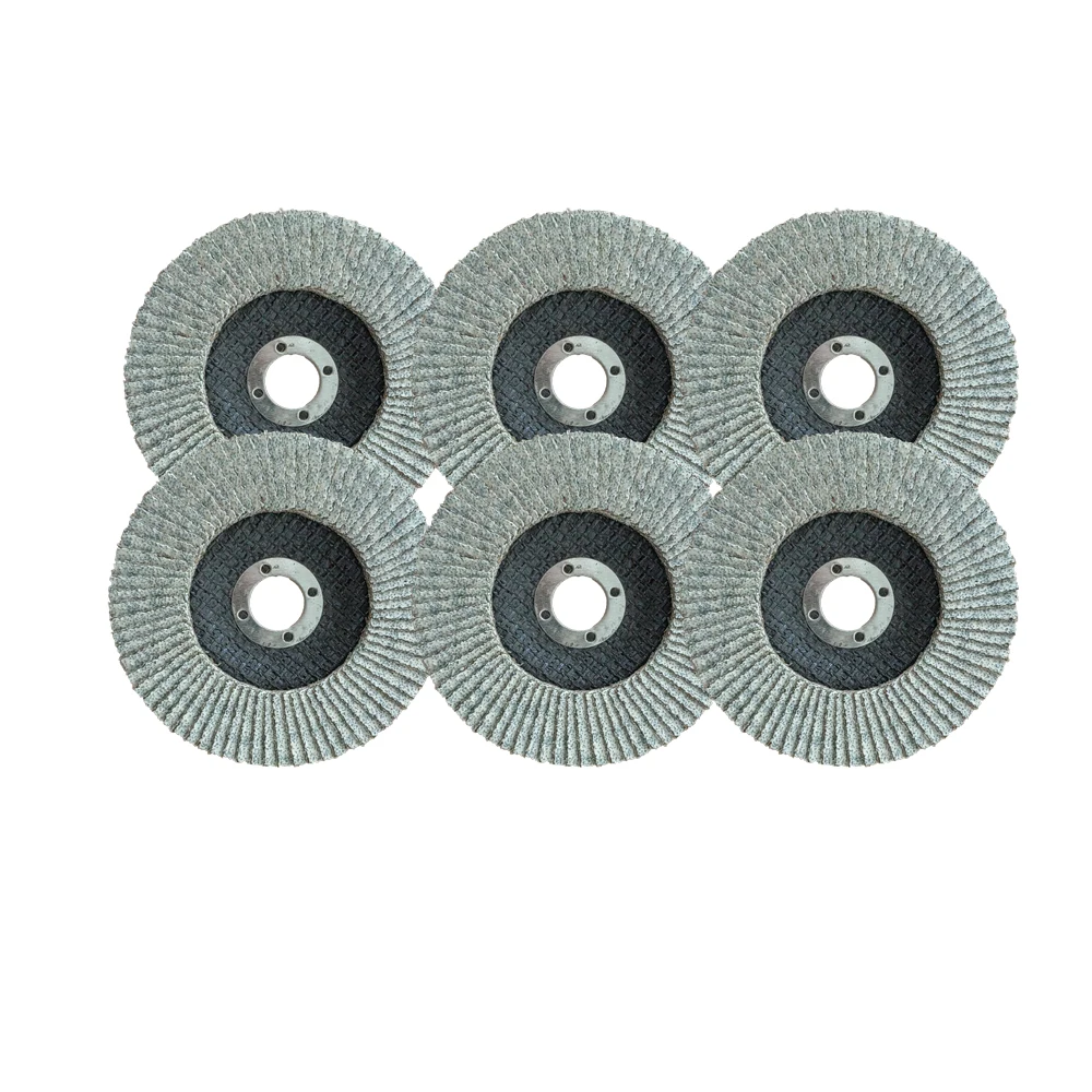 4.5 inches Customized size and grit white alumina oxide abrasive tools  flap disc for Aluminum