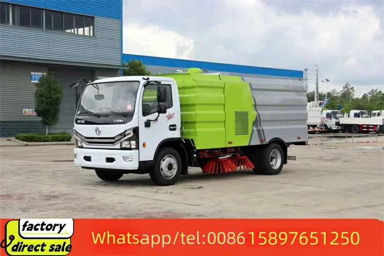 sweeper truck 10m3 DongFeng euro6 truck mounted street sweeper for sale