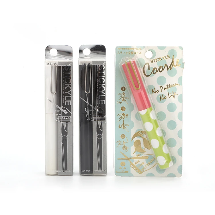 Custom Plastic Products Portable Scissors Mini Creative Student Hand Cut Folding Stationery Scissors