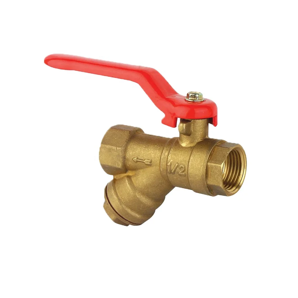 BWVA T Type L Type NPT Brass 3 Way Ball Valve