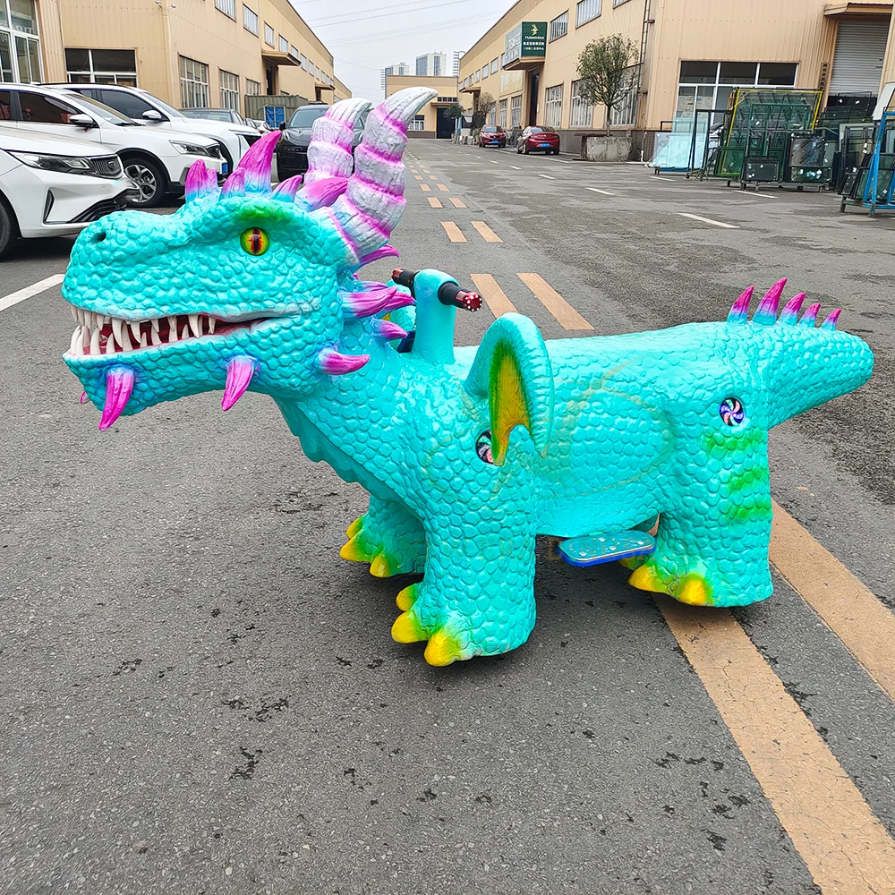 Amusement Park Rides Electric Ride on Dinosaur Car Shopping Mall Dinosaur Ride for Kids