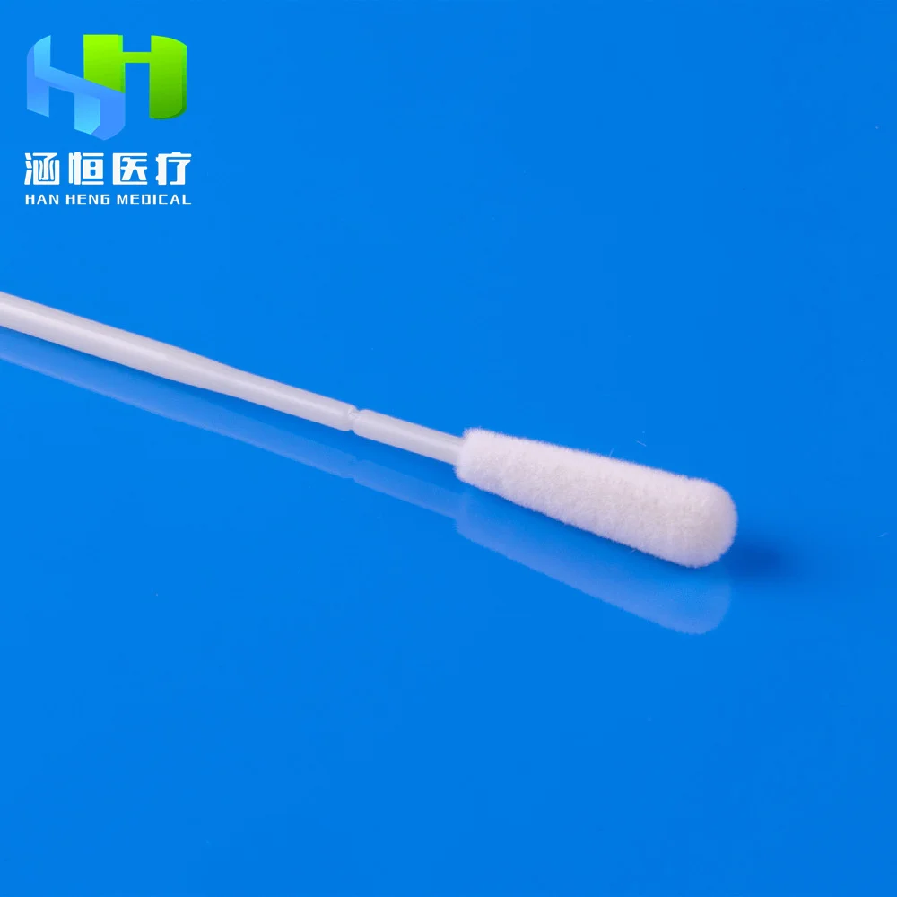 CE Certified Flocked Specimen Collection PP Oropharyngeal Swabs with Nylon Tip (1600238585789)