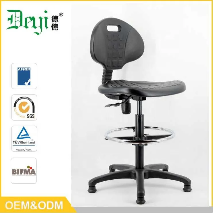 functional mechanism industrial chair PU material back and seat arm optional industrial sewing manager chair