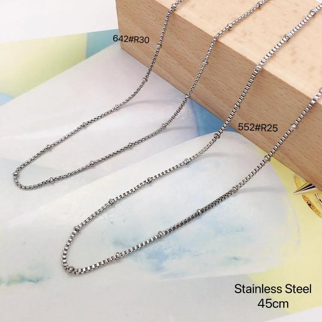 TTM XuPing 14k Gold Jewelry Wholesale Stainless Steel Flat Snake Chain Trendy Combination Double