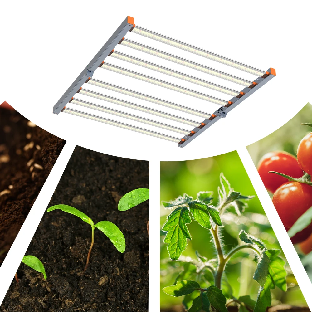 Foldable Design Dimmable 400W 660W 800W Hydroponics Grow Lights Full Spectrum Led Grow Light