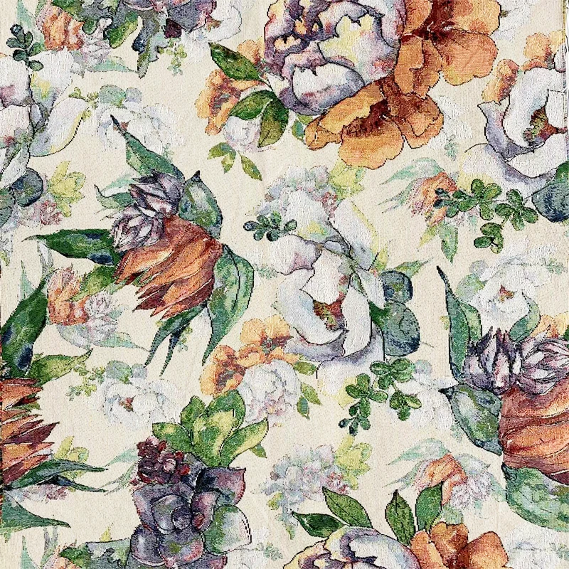 Гобеленовая обивочная ткань жаккардовая для одежды