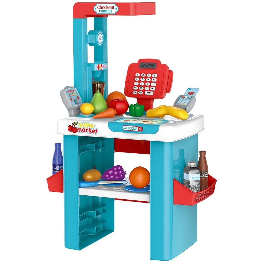 
Children Role Play Buying and Selling Game Toy Grocery Store Toy as Sales with Accessories Educational Party Game for Kids Girls 