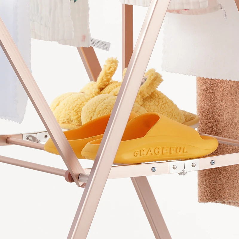 High Quality Clothes Drying Rack Aluminium Folding Laundry Racks Dryer Stand Butterfly Racks Wholesale Supply