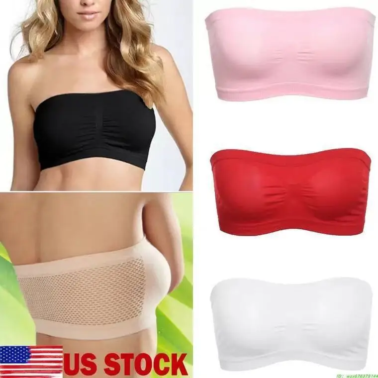 Factory Outlet Sexy Invisible Bra Banquet Strapless Soutien Gorge Tube Bra Seamless Bra For Women Backless Bralette