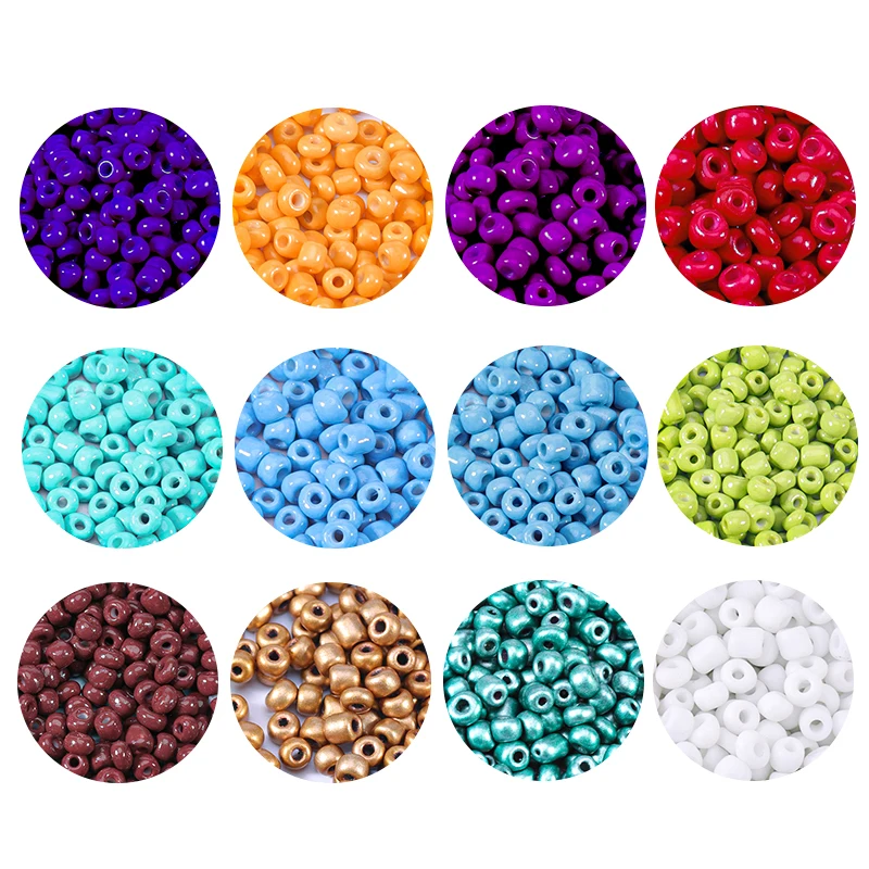 
Wholesale 2.5mm 3mm 4mm Seed Beads Round Glass Beads For DIY Jewelry Necklace Making 