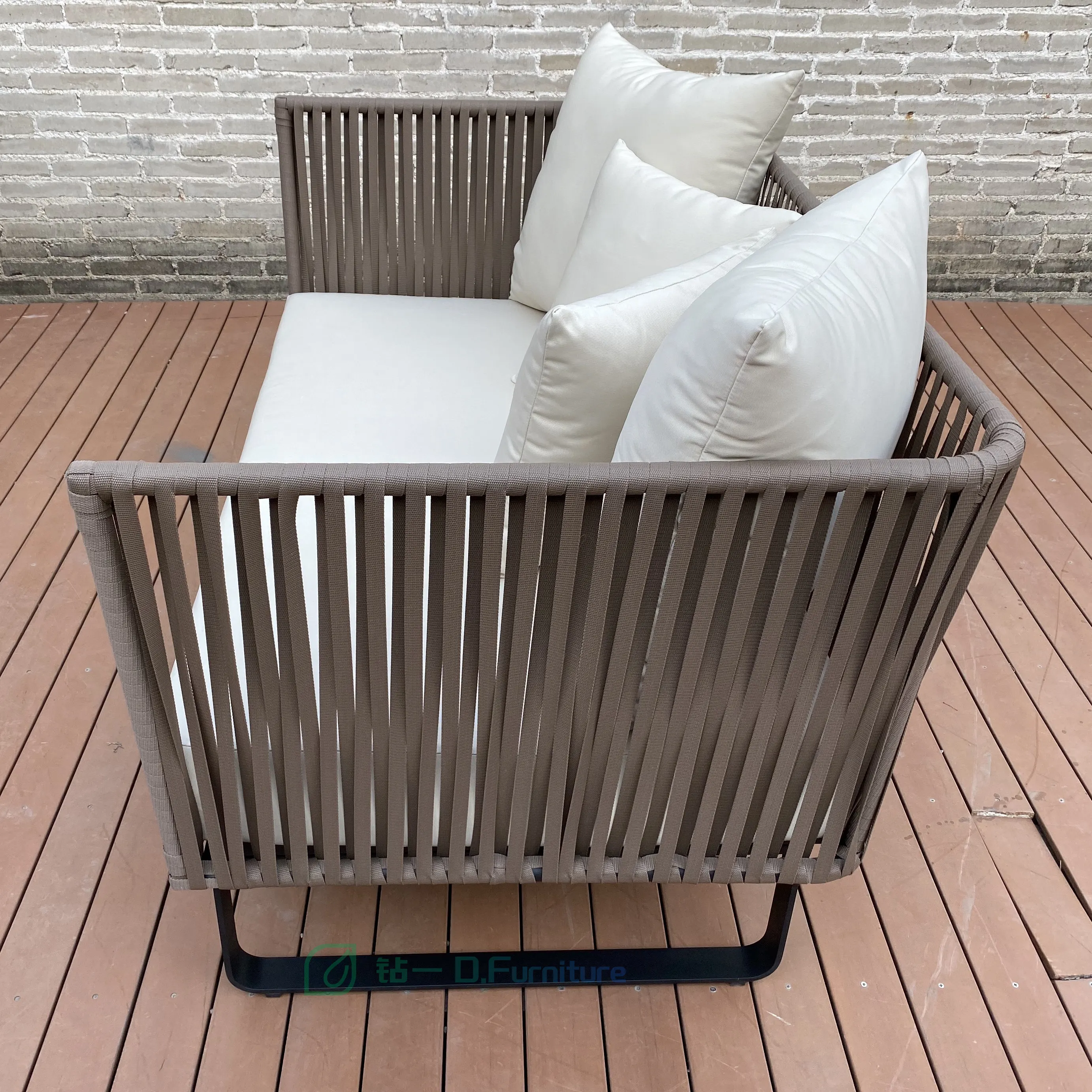 Foshan Wholesale Commercial Hotel Vip Party Event Outdoor Lounge Rope Furniture Sofa Set