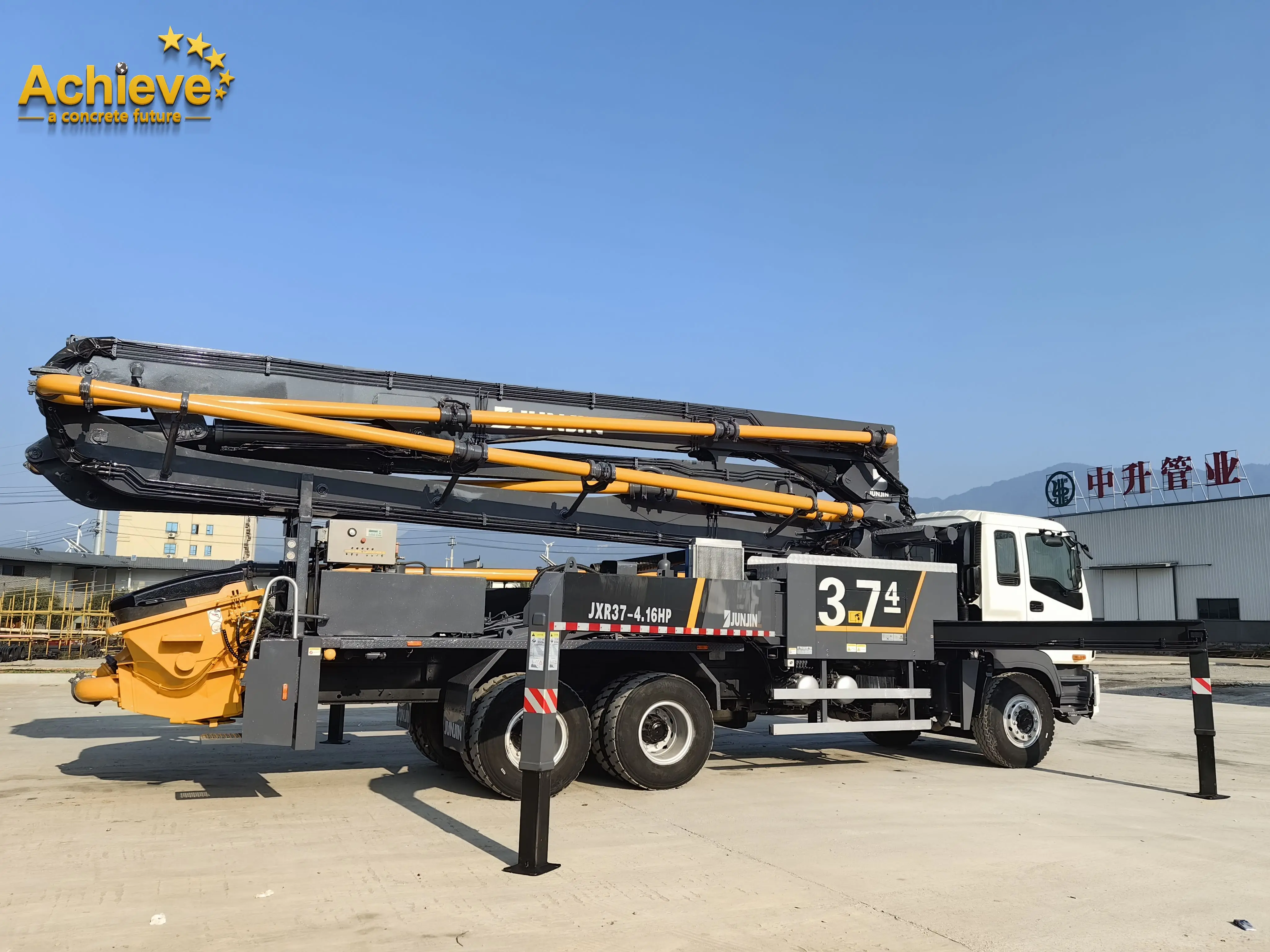 Junjin 37M Main Oil Pump Rexroth Used Putzmeister Pumps For Sale Customized New Products Jxr37-4.16Hp Concrete Pump Truck
