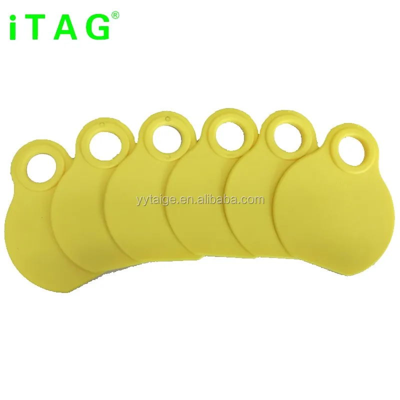 Engraved numbers cattle ear neck tag with nylon rope