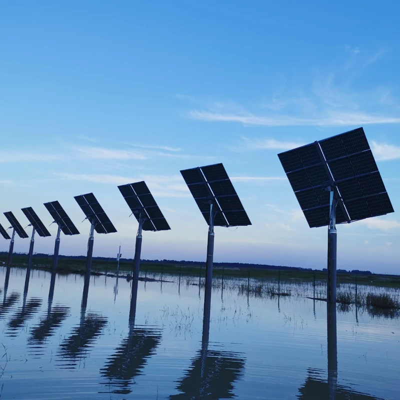 Professional Factory Made Solar Tracking Controller Dual Post Solar Tracking System Dual Axis Solar Tracker