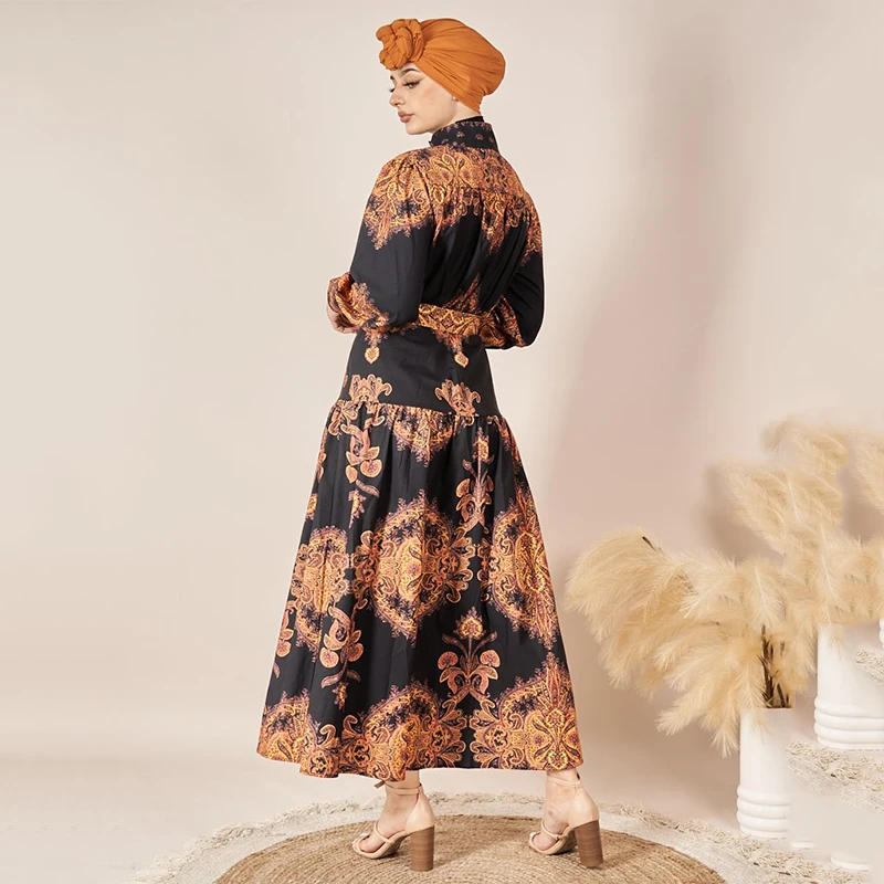 Latest Designs Fashionable Pakistan Abaya Beige Arabian Thobe Turkish Islamic Clothes Muslim Women Fashion Dress