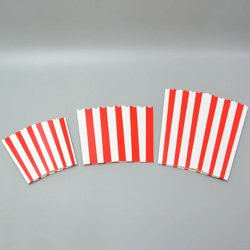 Custom Wholesale Cheap Disposable Pop Corn Packaging Classic Party Food Grade Popcorn Box