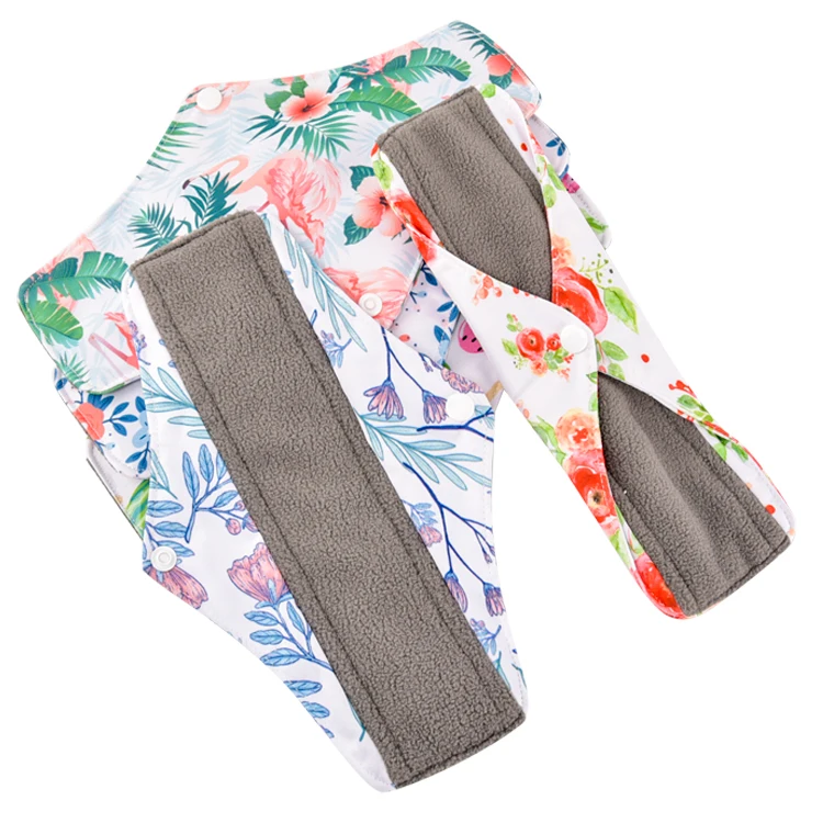 EASYMOM Feminine Monthly Period Panty Liners Custom Waterproof Menstrual Pads Reusable Bamboo Sanitary Cotton Cloth Pads