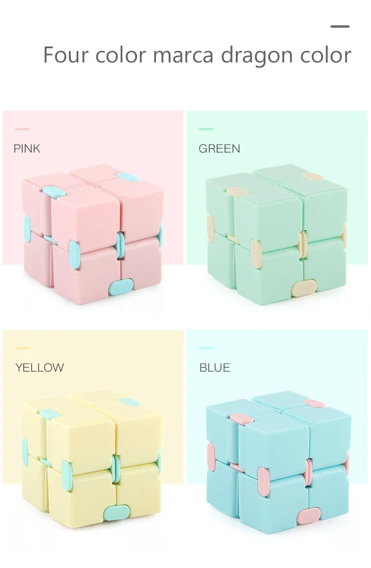 Juguetes Brinquedos Factory Wholesale Anti-Stress Educational  Fidget Toys Infinity Magic Cube Rotating Fingertip Fidget Cube