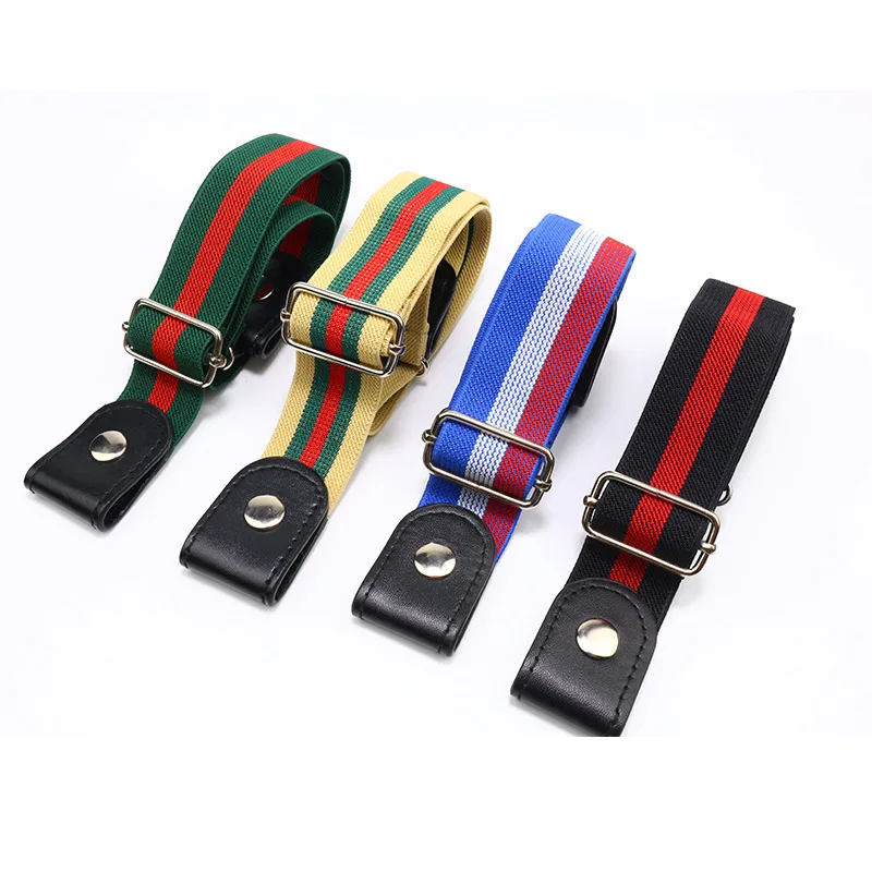 No Buckle Elastic Stretch Belts for Men and Women, Comfortable Invisible Belts for Jeans Pants
