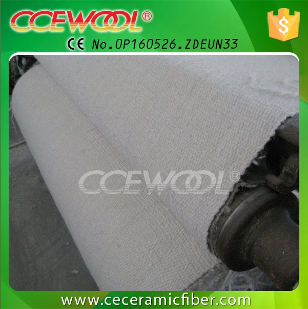 CCEWOOL heat resistant ceramic fiber fabric with SS wire