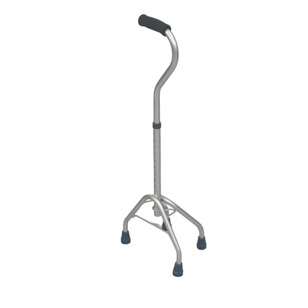 Bliss Medical Elderly Walking Stick Telescopic Aluminum Adjustable Height Quad Cane Four-legged Crutches For Non-slip Cane