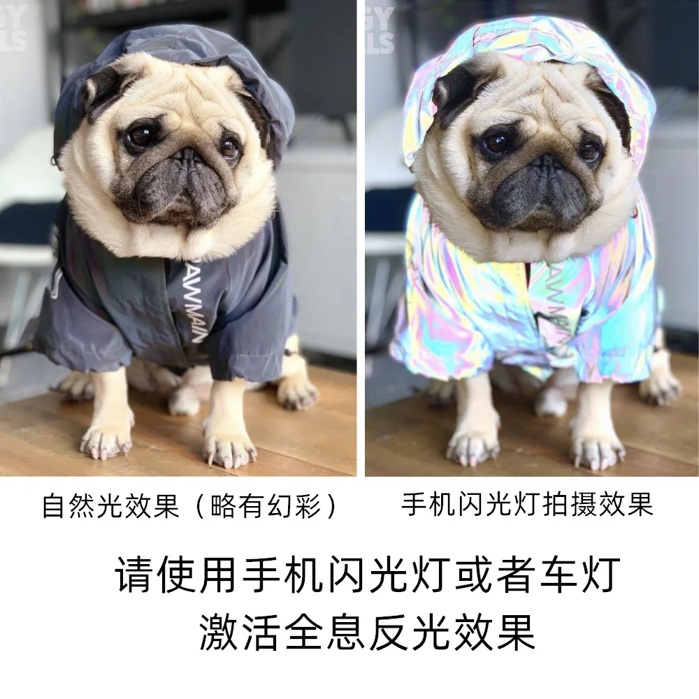 Custom new design outdoor safety high visibility waterproof hounds coat jacket pet reflective vest dog jackets outwear clothing