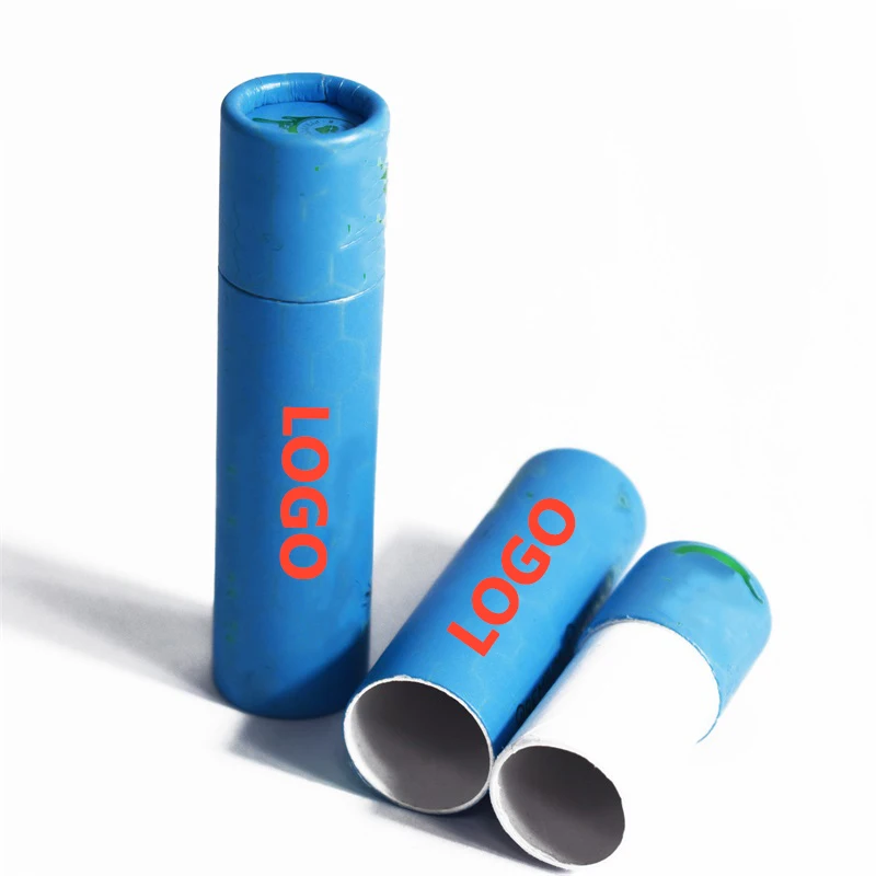 Rigid Cylinder Disposable Cartridge Package Box 1ml Carts Round Tube Child Proof CR Craft Paper Boxes With Custom Logo