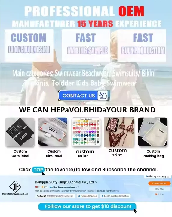 High Quality Two Piece Set Neoprene Swimsuit Solid Color Logo Customized Fashion Baby Swimsuit with Long Sleeve Sun Protection