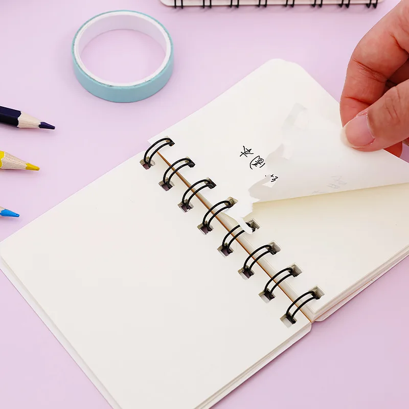 kids cute kawaii cartoon   A7 pocket diary portable squares coil notebook