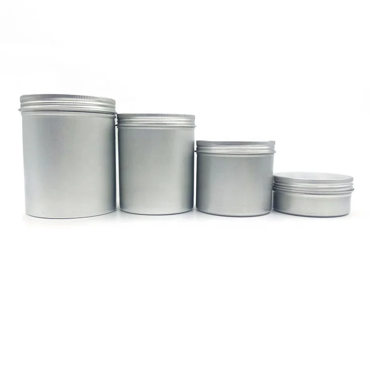 5g 10g 15g 25g 30g 50g 80g 100g 120g 150g 200g 250g 300g 500g Metal Aluminum Cosmetic Cream Candle Jar