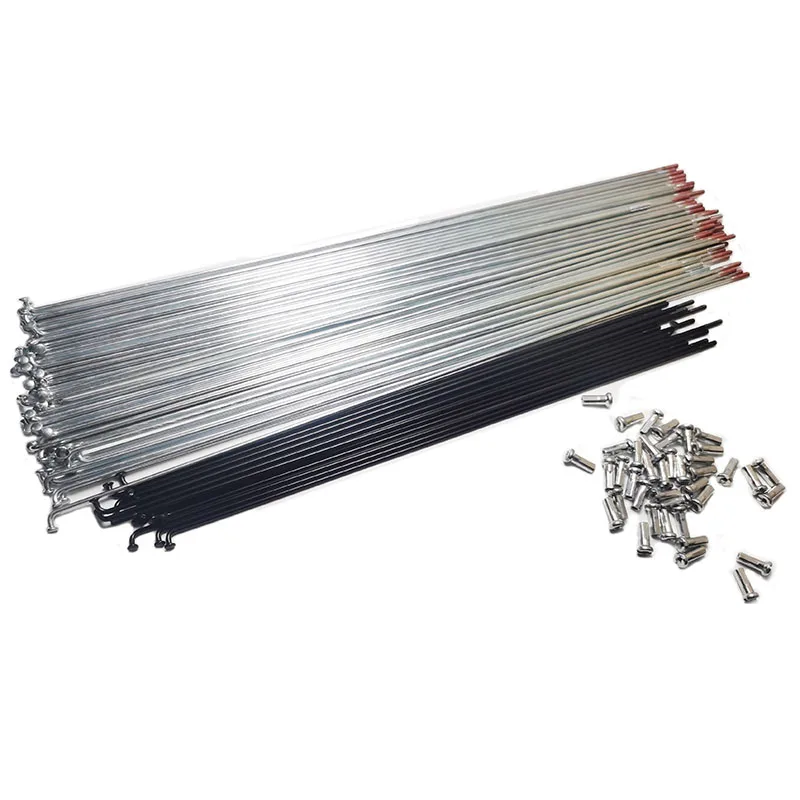 C35 45 UCP galvanized spoke with CP chrome plated machine nipple 15GX280mm for bicycle rim