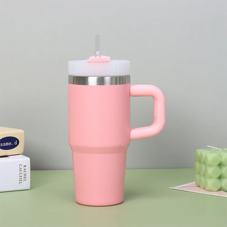 Most Popular Mini 14 Oz Adventure Travel Coffee Mug Insulated Tumbler With Handle And Straw Lid