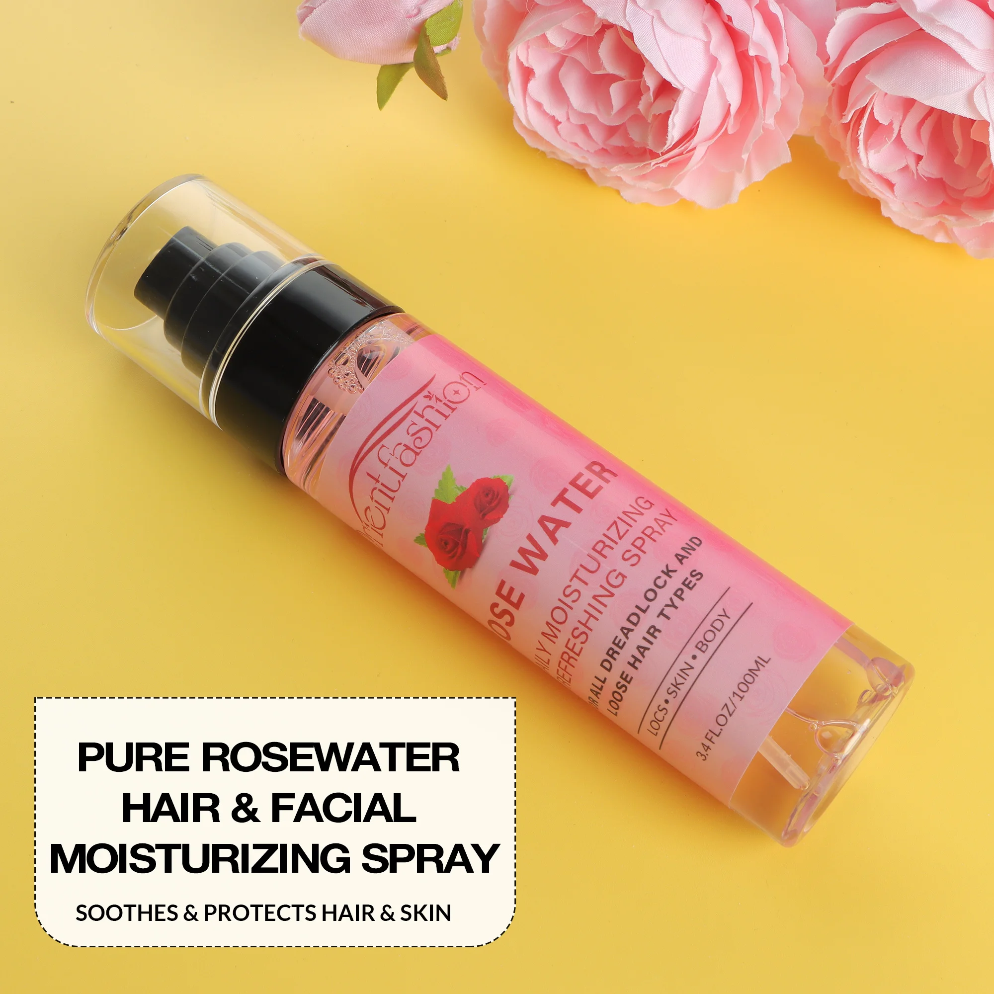 VAST Hot Sale Moisturizing Hair Spray Rose Water Spray for Hair 100ml