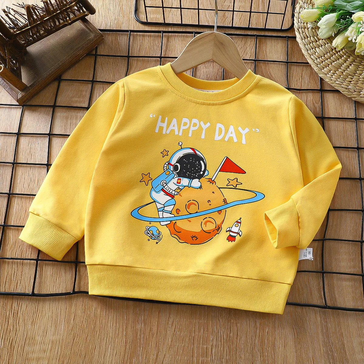 cotton kids thicken rainbow hoodies shirts children pajama print dinosaur animals suit shirts children sweater pajamas