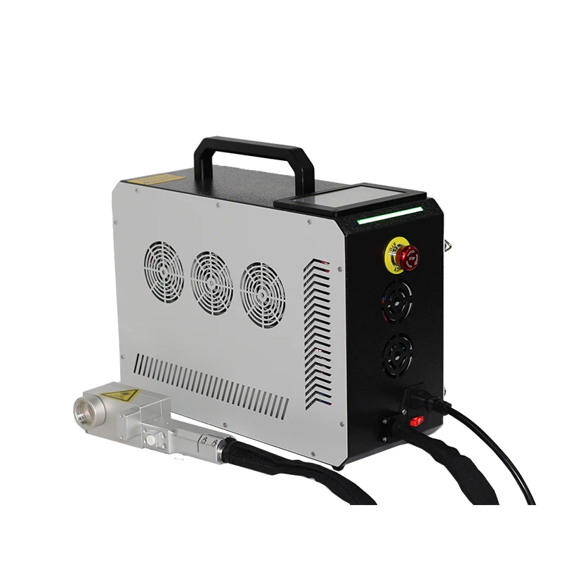 Automatic backpack Fiber laser cleaning machine pulse laser 100w for rust removal and glue removal