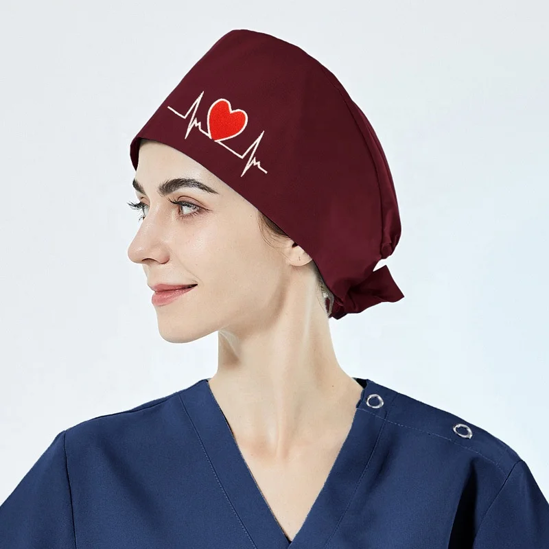 WD-A929  Nurse Surgical Hat Sweat-Absorbent Pet Hospital Doctor Work Hat Nursing Scrubs Cap