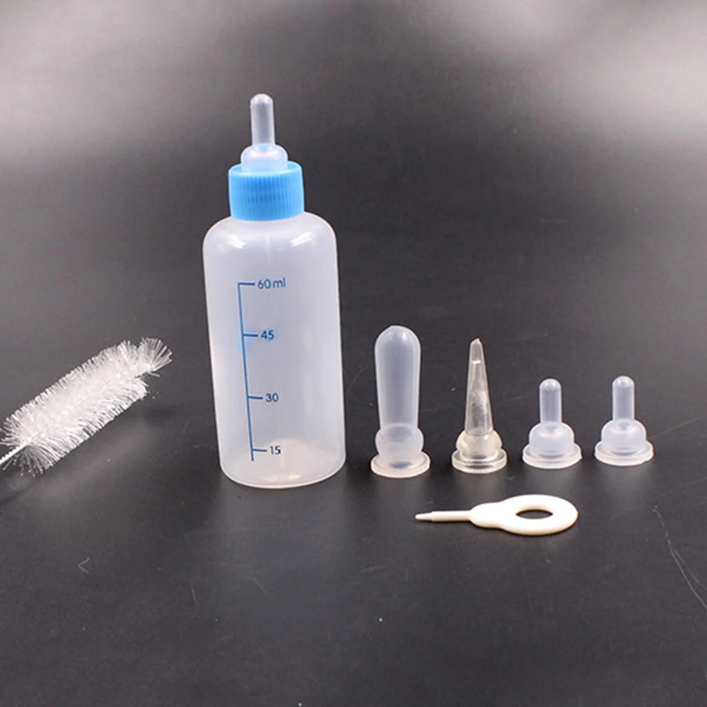 Pet Milk Bottle Dog Feeding Bottle Set Safty Puppy Kitten Milk Bottle