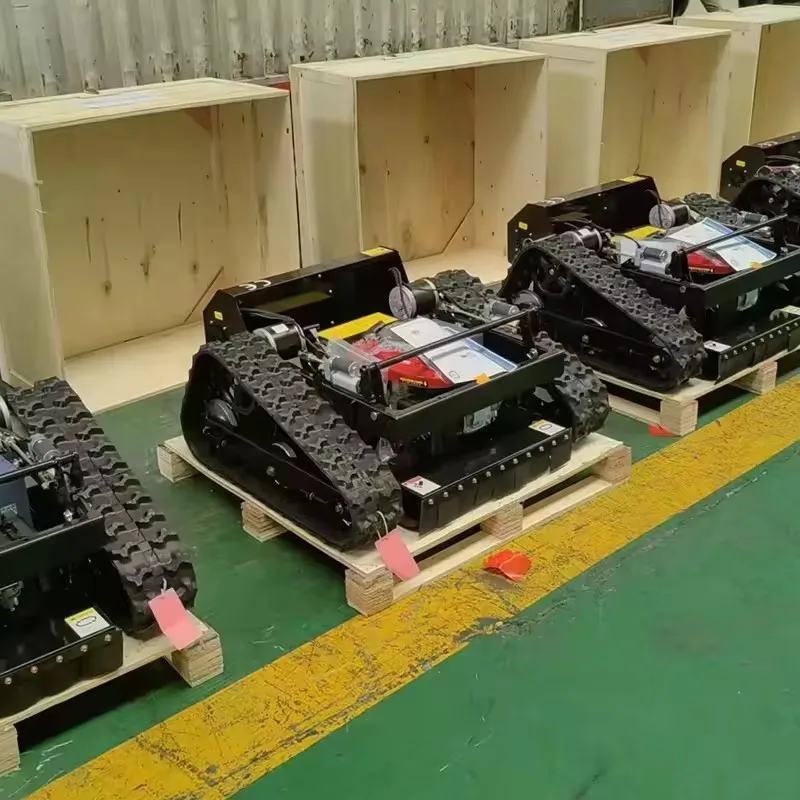 Remote Control garden Crawler Lawn Mower Small Lawn Mower For Wasteland Mower On Road Slope