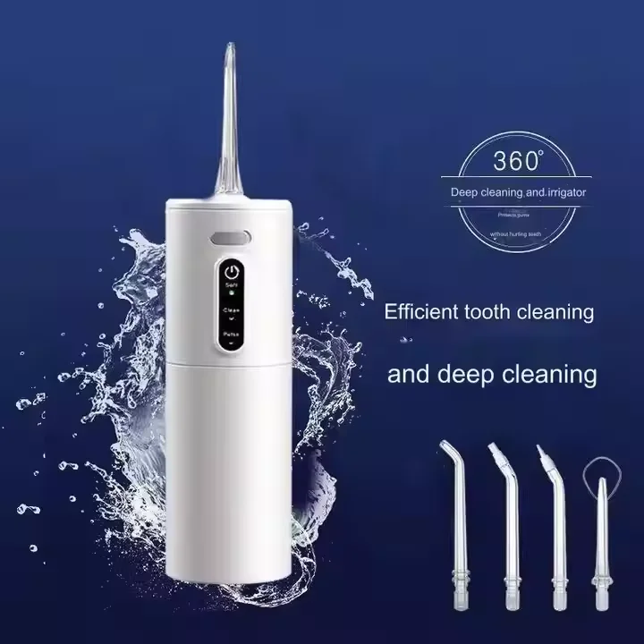 Portable dental teeth cleaning waterpick cordless electric oral irrigator water flosser for home travel