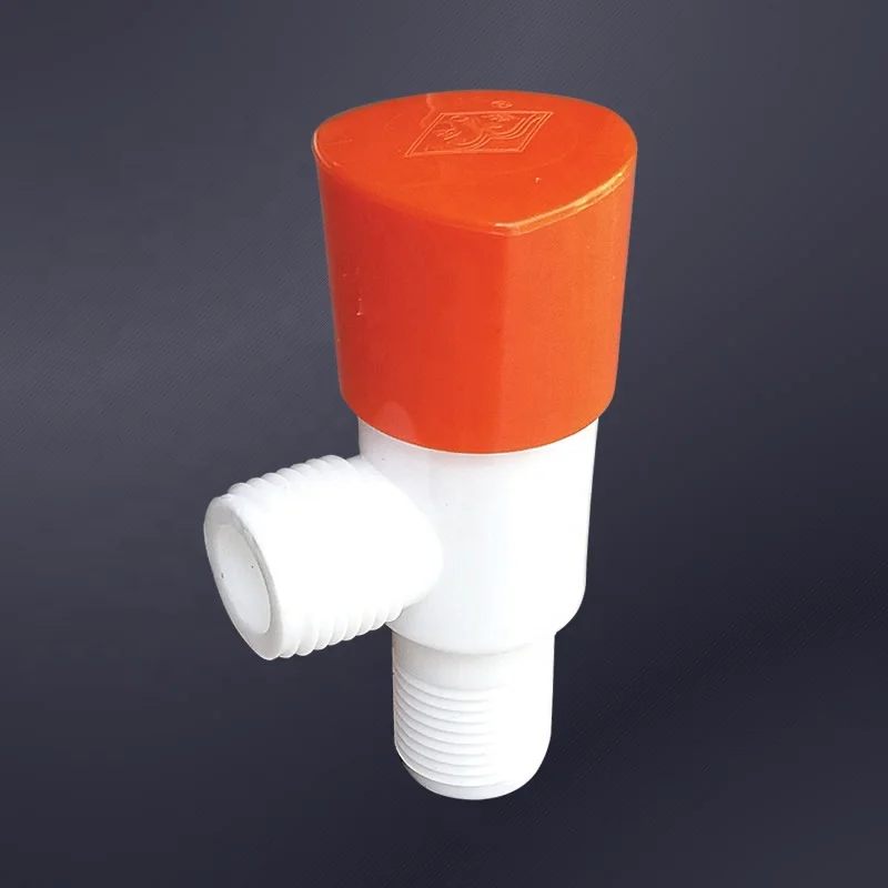 Wholesale Pp Stop Flow Control Angle Valve High Quality Abs Plastic Triangular Valve Pp Plastic Stop Valve