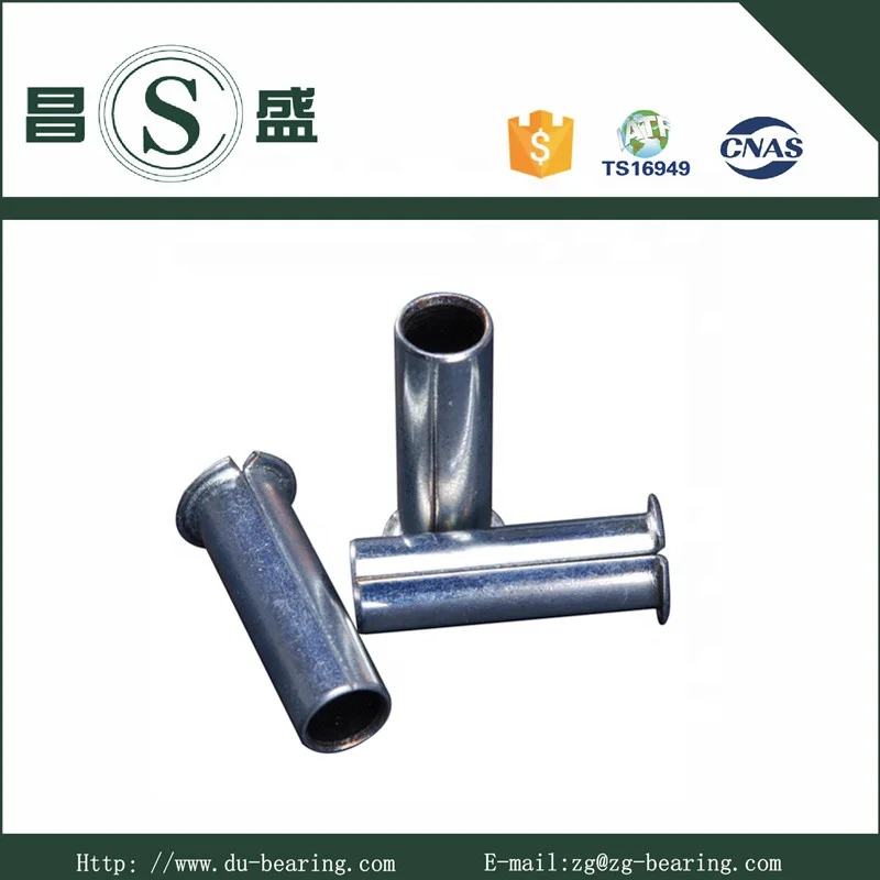PTFE Hardened Steel Bush Wrapped Split DU Bearing Steel Insert PTFE Bushing
